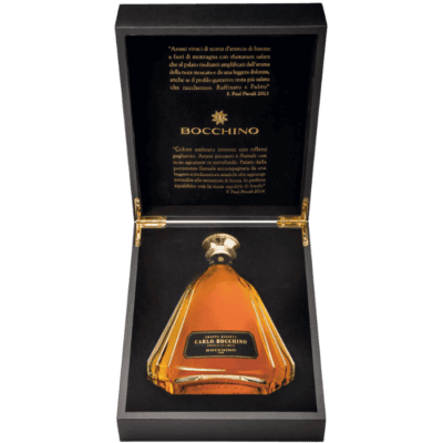 Bocchino Grappa Riserva Carlo in Holzkiste