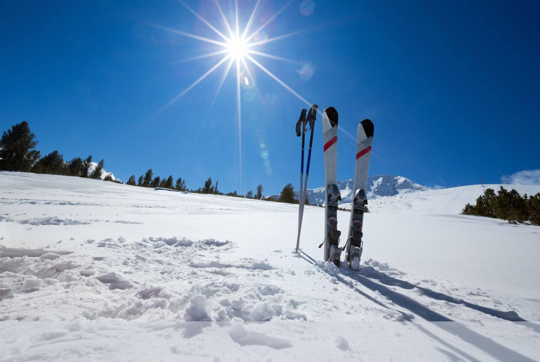 Winter, Sonne, Skifahren